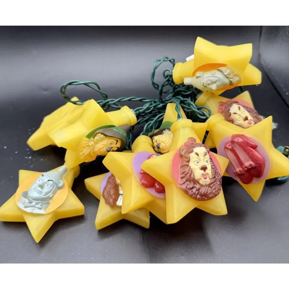 Kurt Adler Wizard Of Oz Lights Characters And Ruby Slippers *Needs Fuse -LO18